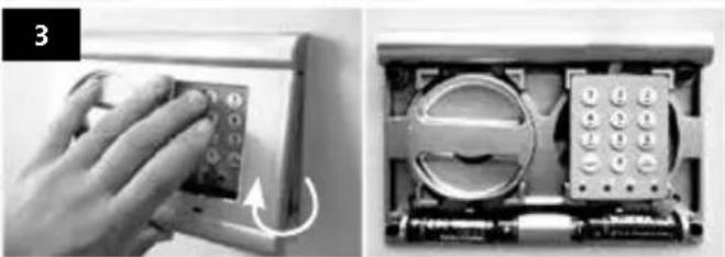 Burg Wächter Karat WT 613 E - Replacement of batteries - 3