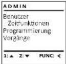 Burg Wächter DualSafe DS 415 E FP - Menü Administrator / Zeitfunktionen - 1
