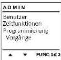 Burg Wächter DualSafe DS 415 E FP - Menü Administrator / Vorgänge - 1