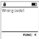 Burg Wächter DualSafe DS 415 E FP - Error messages - 2