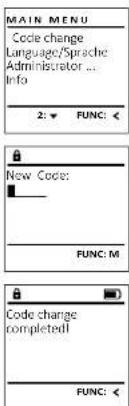 Burg Wächter DualSafe DS 415 E FP - Code Change menu - 1