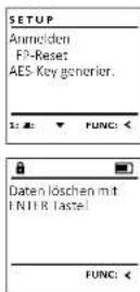 Burg Wächter DualSafe DS 415 E FP - Menü Administrator / Setup / FP-Reset - 1