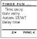 Burg Wächter Diplomat MTD 740 E FP - Menu administrateur/fonctions horaires/réglage de l'heure - 1