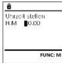 Burg Wächter Ranger 800 - Menu Administrator/Zeitfunktionen/Uhrzeitstellen - 1