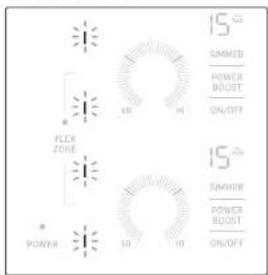 Dacor DTI36P876BB - Témoin zone flex zone - 1