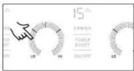 Dacor DTI36P876BB - Sélectionner une zone de cuisson et un réglage de puissance - 2