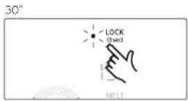 Dacor DTI30P876BB - Using the Lock - 2