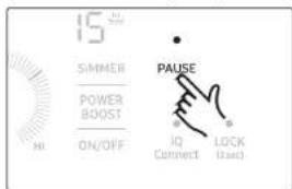 15 SIMMER POWER BOOST ON/OFF PAUSE IQ Connect LOCK (Base)