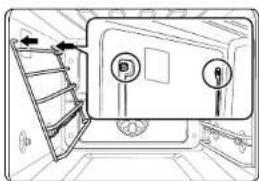Dacor DOP36P86DLS - Réinstallation des porte-grilles - 1