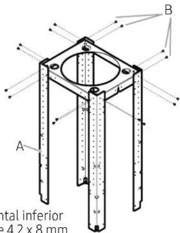 Dacor DHD36U990IS - Instalacion de la campana extractor de un solo ventilador - 6