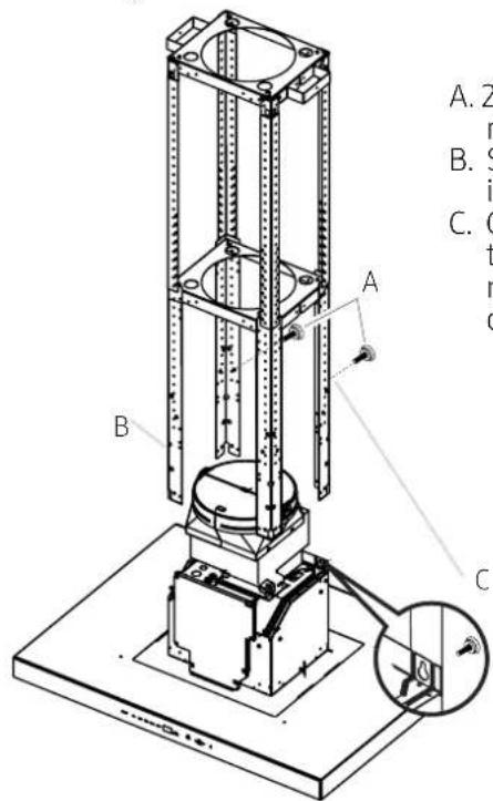 Dacor DHD36U990IS - Instalacion de la campana extractor de un solo ventilador - 10