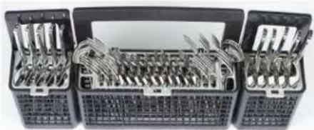 GE Profile DP755SYRFS - Chorros de Agua para la Limpieza Profunda de Utensilios de Plata (en algunos modelos) - 6