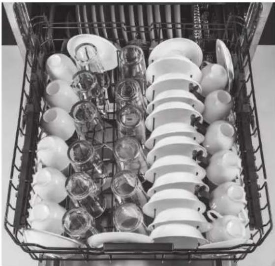 GE Profile DP755SYRFS - Place Settings - Upper Rack - 5