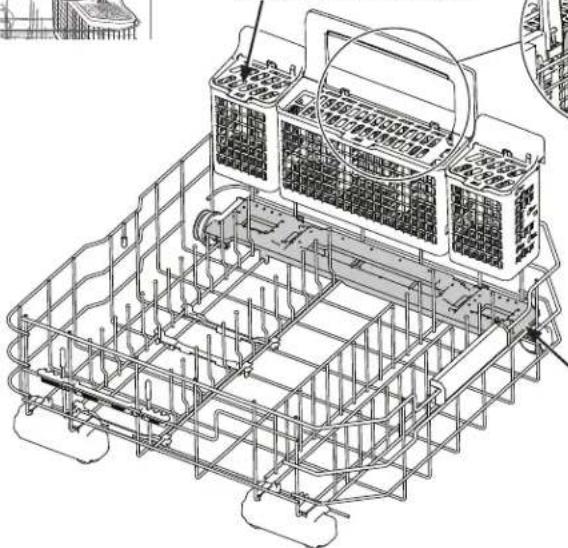 GE Profile DT715SYNFS - Chorros de Agua para la Limpieza Profunda de Utensilios de Plata (en algunos modelos) - 3