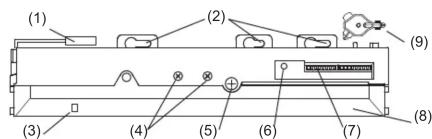 OPTEX OAPresence TN - Dimensions extérieures et noms des pièces - 2