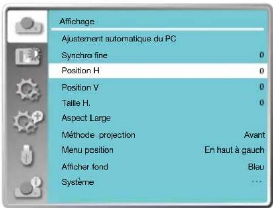INFOCUS LightPro IN1034 - Menu d'ajustement automatique du PC - 2
