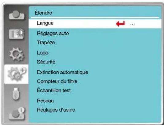 INFOCUS LightPro IN1034 - Utilisation du menu - 2