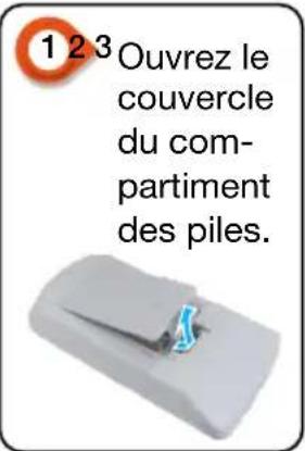 INFOCUS LightPro IN1039 - Pose des piles de la télécommande - 1