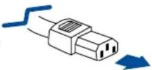 INFOCUS LightPro IN1049 - Branchement côté projecteur branchement à la prise secteur AC - 1