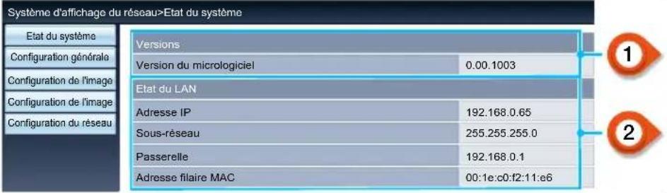 INFOCUS LightPro IN1049 - Configuration du réseau - 1