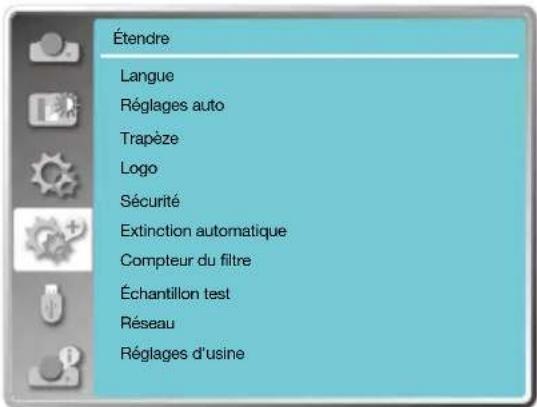 INFOCUS LightPro IN1049 - Utilisation du menu - 1