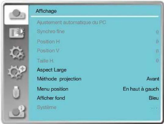 INFOCUS LightPro IN1049 - Menu d'ajustement automatique du PC - 1