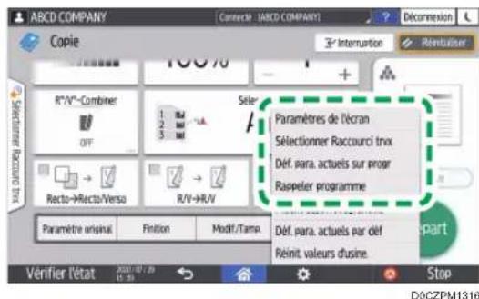 RICOH IM 8000 - Modification du contenu du programme - 4