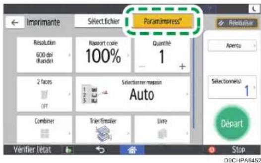 RICOH IM 8000 - Impression depuis un périphérique de stockage ou depuis une application de numérisation - 6