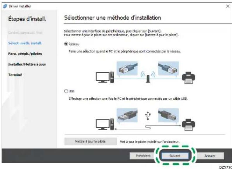 RICOH IM 8000 - Installer Device Software Manager en utilisant le fichier télécharge - 1