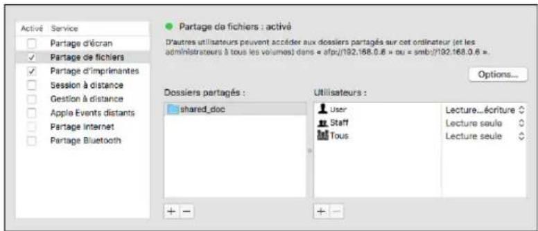RICOH IM 8000 - Création d'un dossier partagé (macOS) - 3