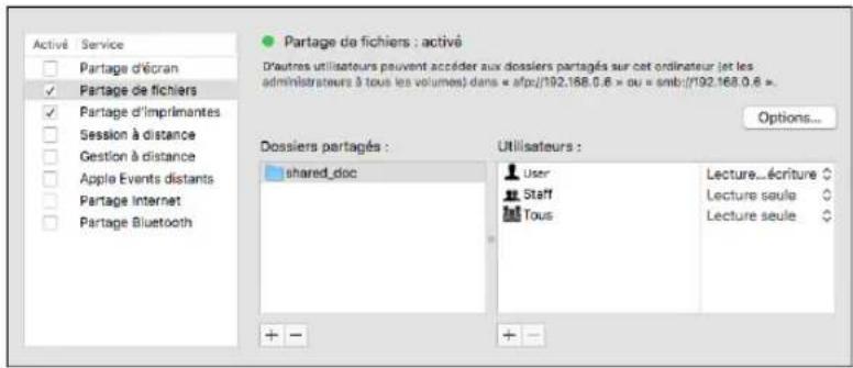 RICOH IM 8000 - Création d'un dossier partagé (macOS) - 4