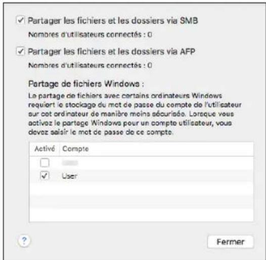 RICOH IM 8000 - Création d'un dossier partagé (macOS) - 2