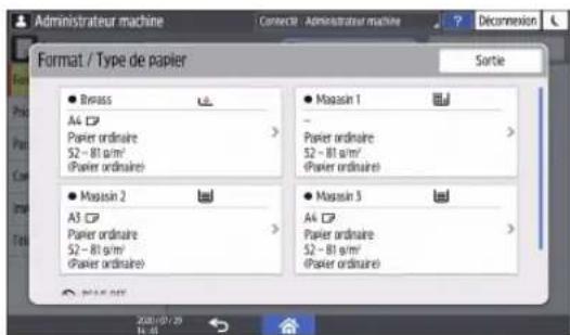 RICOH IM 8000 - Specification du format papier non détecté automatiquement - 3