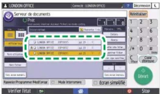RICOH IM 8000 - Sélectionnez le document à imprimer. - 1