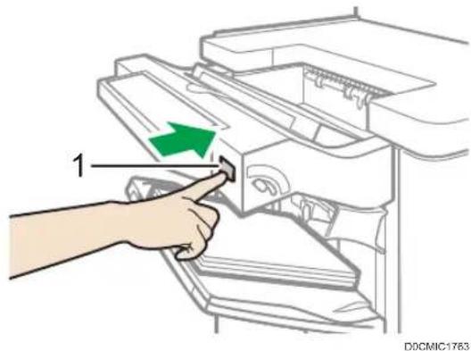 RICOH IM 8000 - Enlevez les impressions de Finisher SR4150/Booklet Finisher SR4160 pendant l'impression - 1