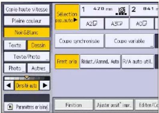 RICOH IM CW2200 - lors de l'utilisation de l'application Copieur - 1