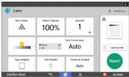 RICOH IM CW2200 - Lors de l'utilisation de l'application Copie. - 1