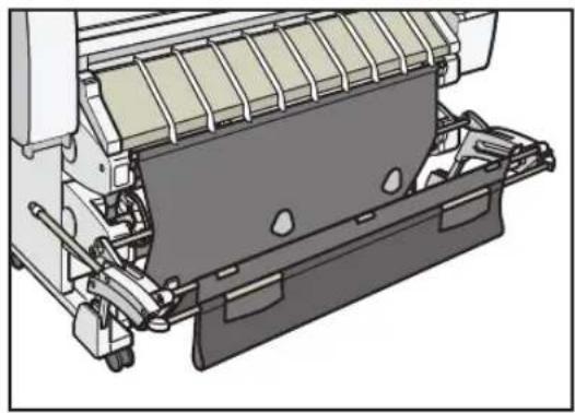 RICOH IM CW2200 - Installation du panier de réception en mode d'empilage A1/A2 (paysage)/D/C (paysage) - 1