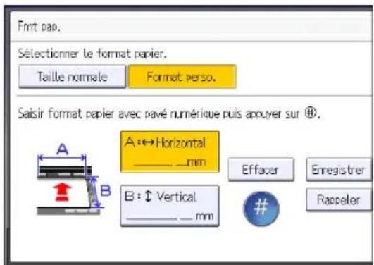 RICOH IM CW2200 - Copier sur le papier de format personnalisé à partir de l'emplacement personnalisé du Bypass - 2