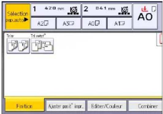 RICOH IM CW2200 - Sélectionnez [Trier] ou [Tri rotat°], puis appuyez sur [OK]. - 1