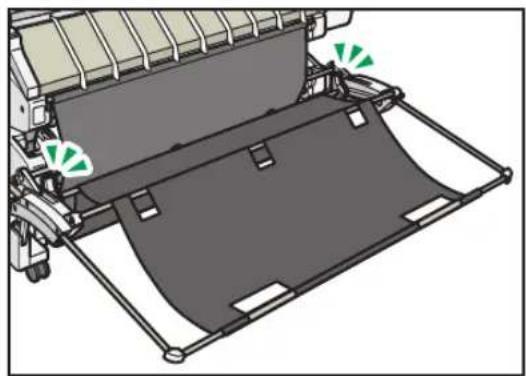 RICOH IM CW2200 - Installation du panier de réception en mode d'empilage A0/A1/E/D - 5