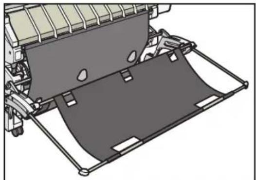 RICOH IM CW2200 - Installation du panier de réception en mode d'empilage A0/A1/E/D - 3