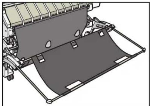 RICOH IM CW2200 - Installation du panier de réception en mode d'empilage A1/A2 (paysage)/D/C (paysage) - 3