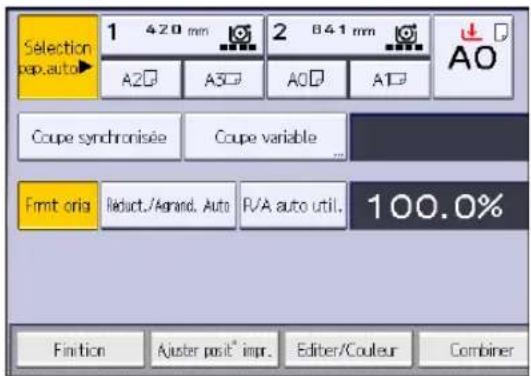 RICOH IM CW2200 - Appuyez sur [Finition]. - 1