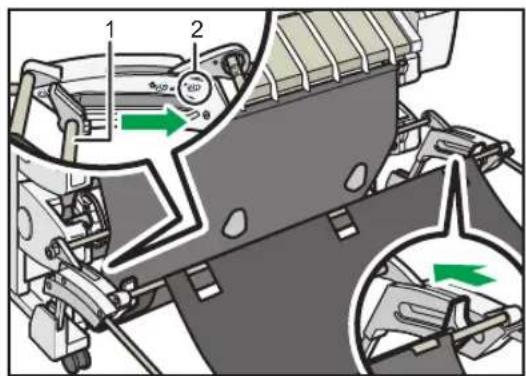 RICOH IM CW2200 - Installation du panier de réception en mode d'empilage A1/A2 (paysage)/D/C (paysage) - 4
