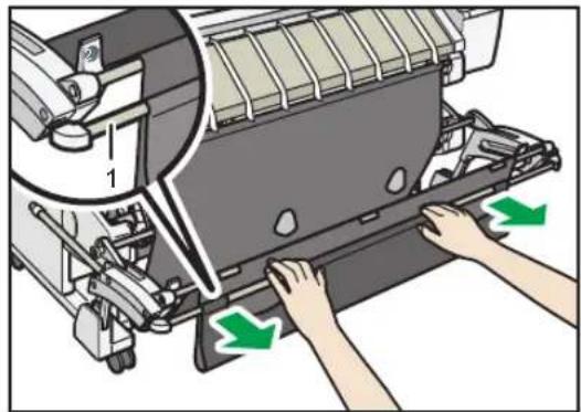 RICOH IM CW2200 - Installation du panier de réception en mode d'empilage A1/A2 (paysage)/D/C (paysage) - 2