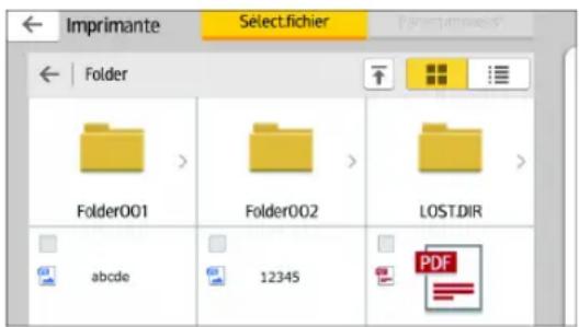 RICOH IM CW2200 - Impression d'un fichier avec un périphérique de stockage - 1