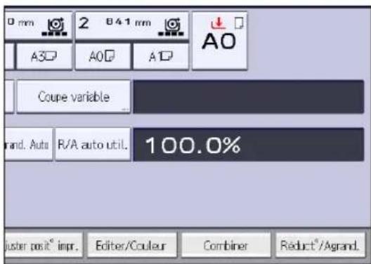 RICOH IM CW2200 - Appuyez sur [Réduct° / Agrand.]. - 1