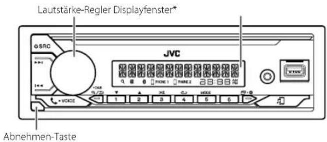 JVC KDX182DB - Frontblende - 1