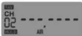 ALBRECHT AE 33 U - To manually store a frequency to the Favourites bank - 1